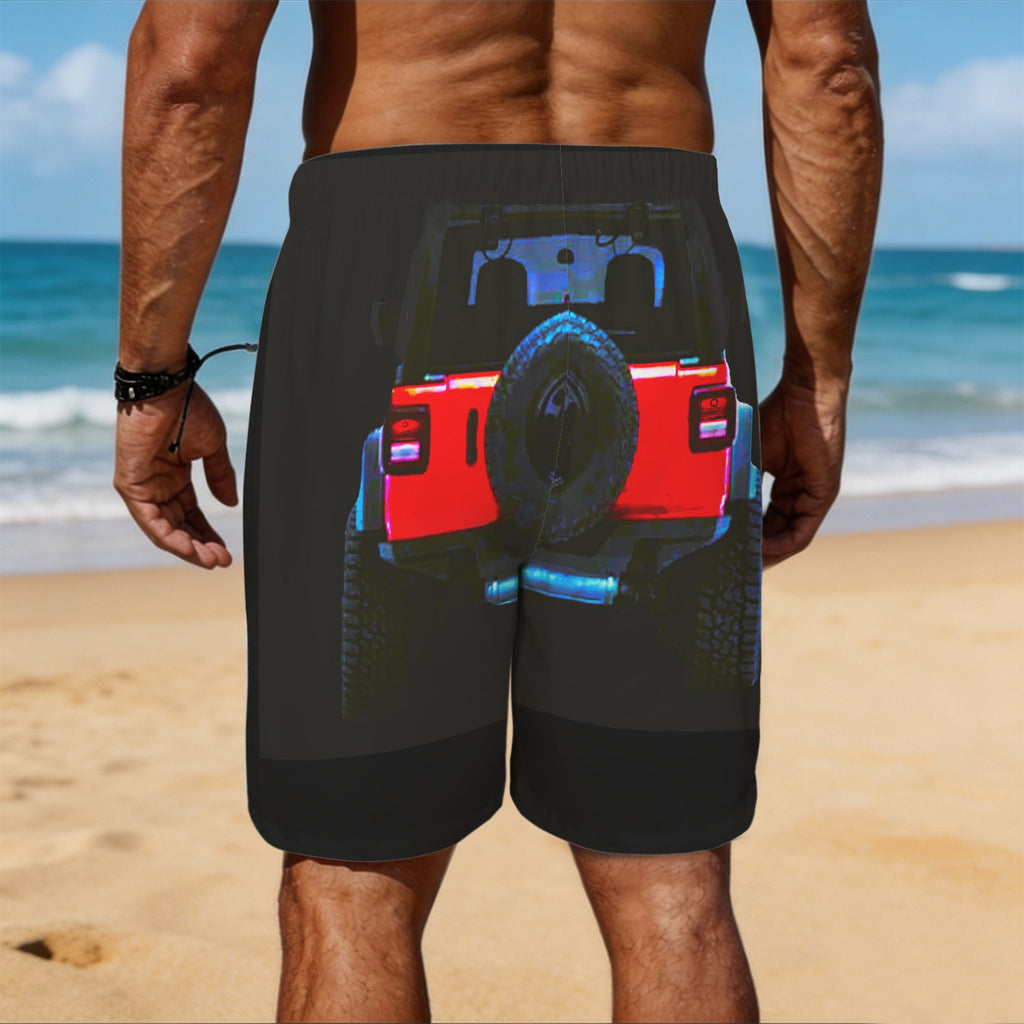 Buckle Up!  4-wheel Drive Men's All Over Print Beach Shorts | Ships from USA