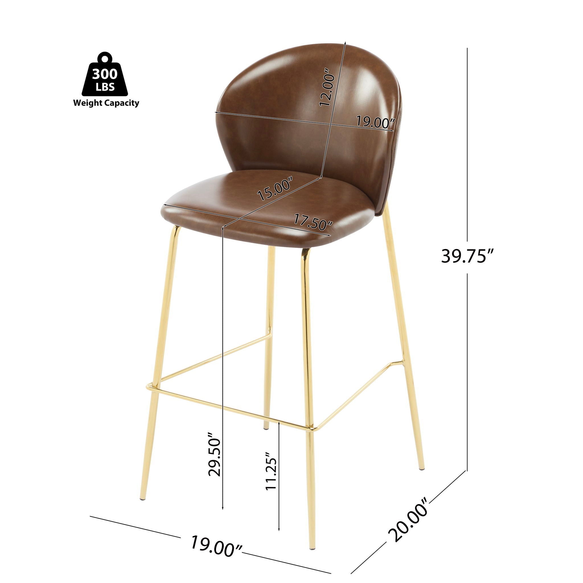 Kira - Upholstered Bar Stool (Set of 2)
