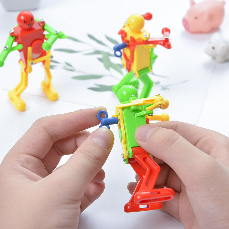 Clockwork Dancing Robot Toy – Funny Wind-Up Gymnastics Robot for Kids
