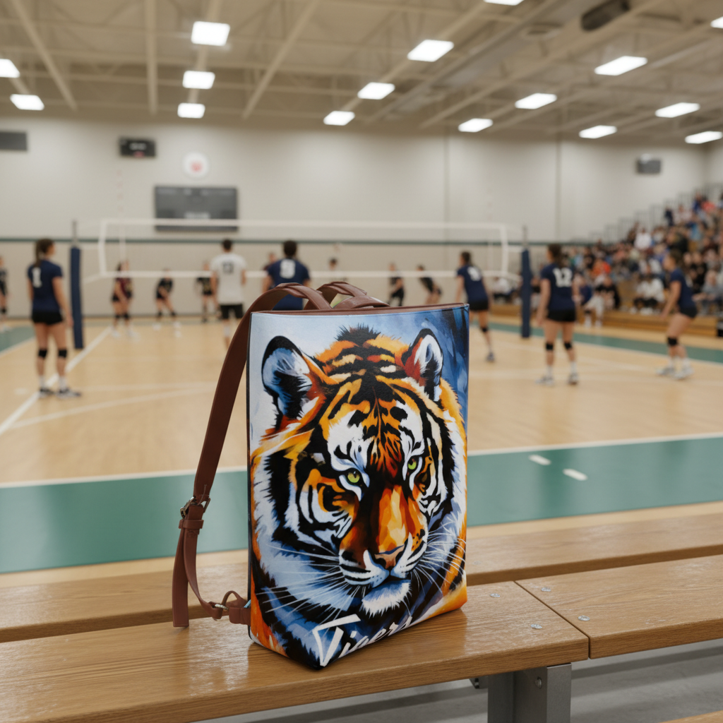 Tigers Fan Vegan Leather Backpack