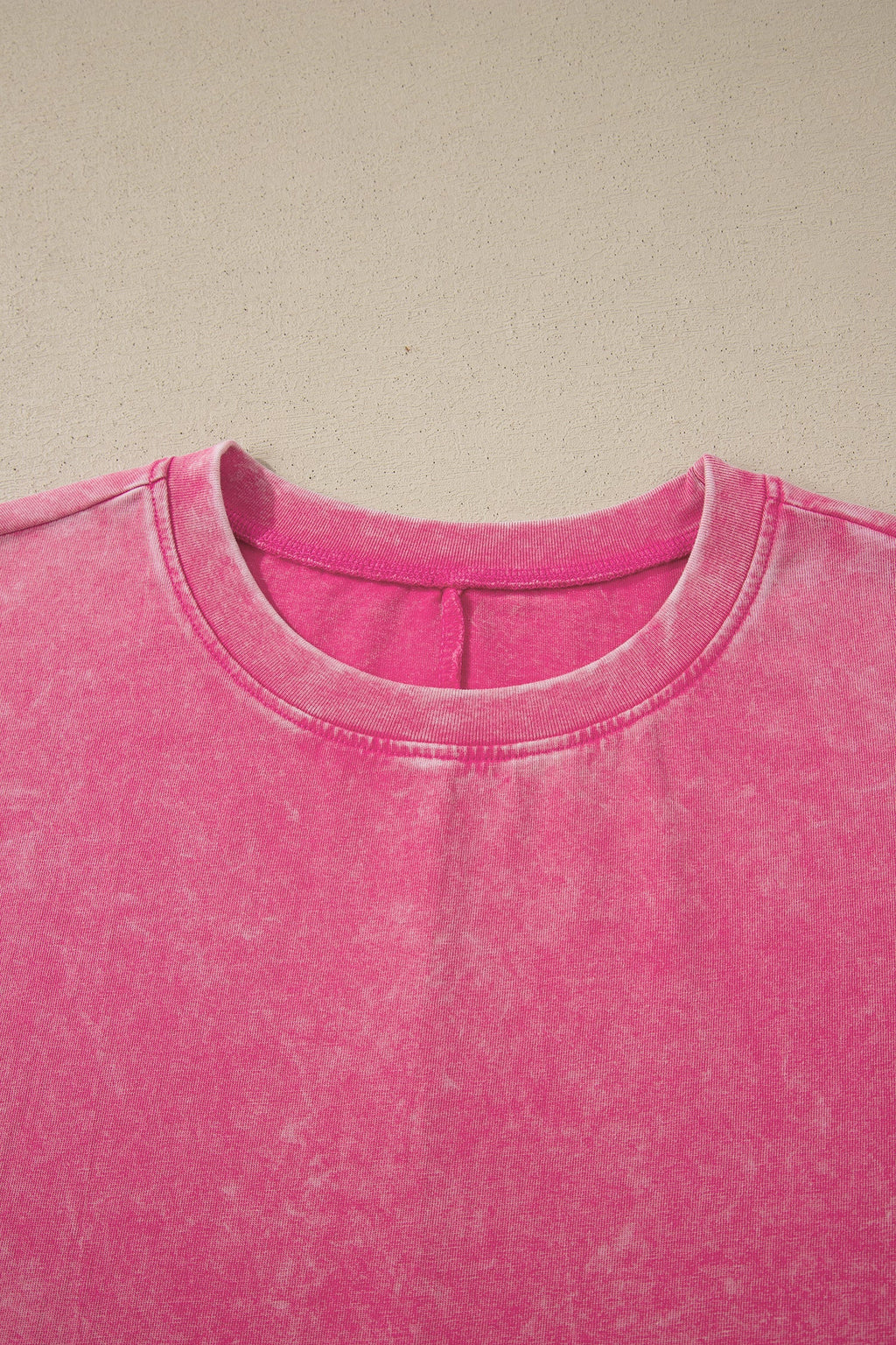 Solid Mineral Wash Short Sleeve Oversized Tee