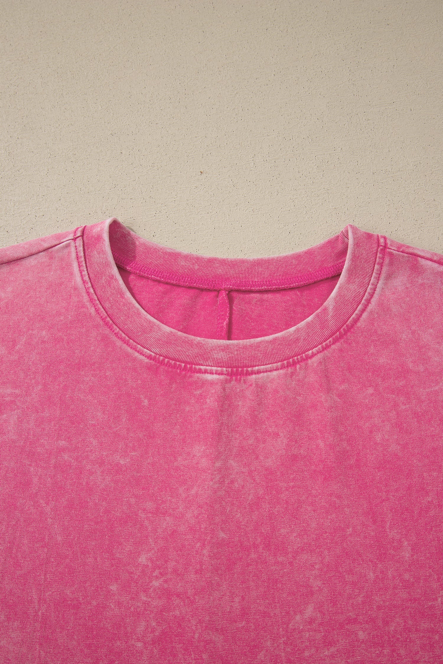 Solid Mineral Wash Short Sleeve Oversized Tee