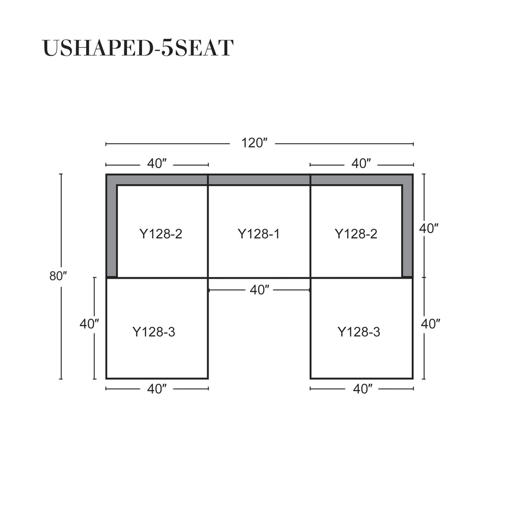 Large size modular cloud sofa 5 seats down sofa bed apartment living room sofa 3seaters + 2ottoman