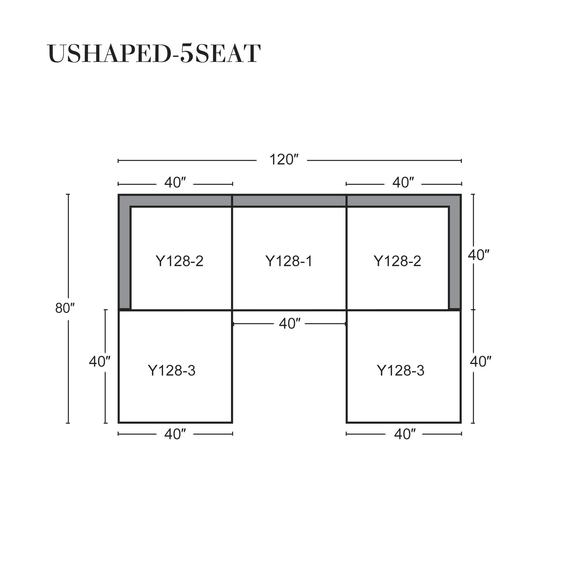 Large size modular cloud sofa 5 seats down sofa bed apartment living room sofa 3seaters + 2ottoman