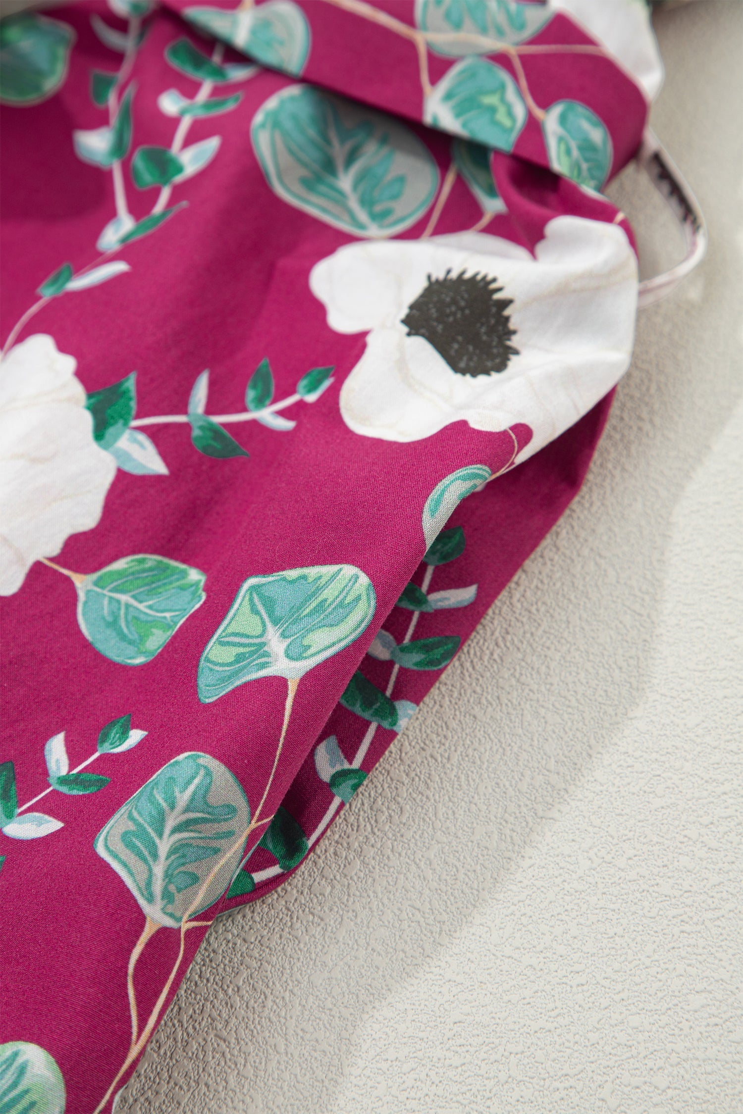 Floral Short Puff Sleeve Belted Mini Dress