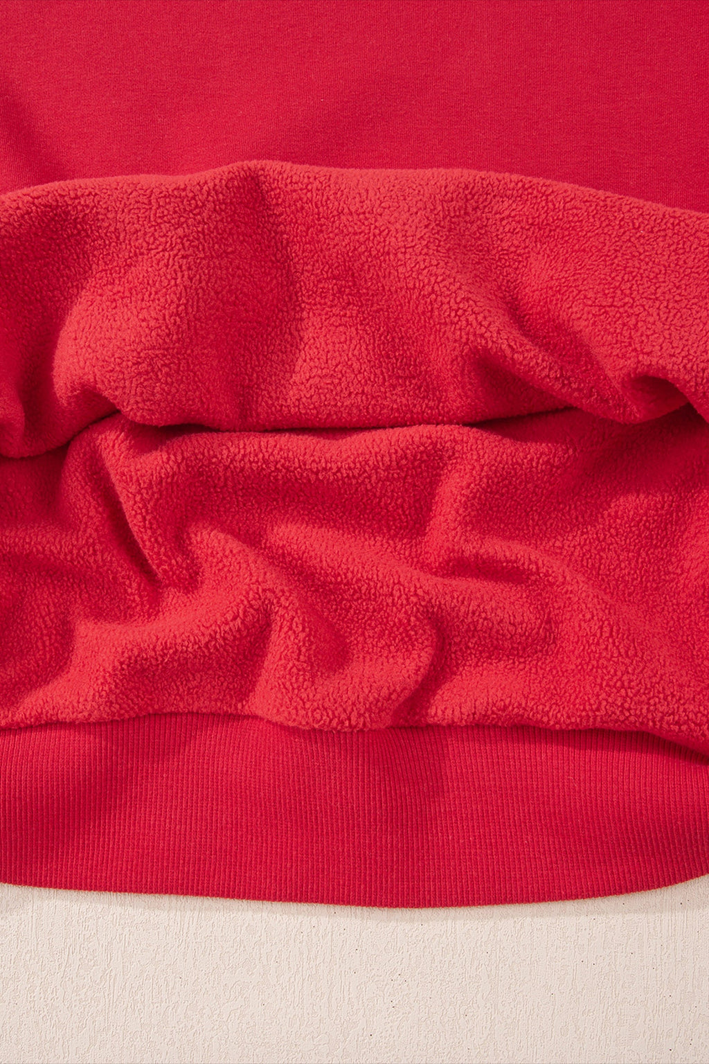Solid Mock Neck Drop Shoulder Oversize Sweatshirt