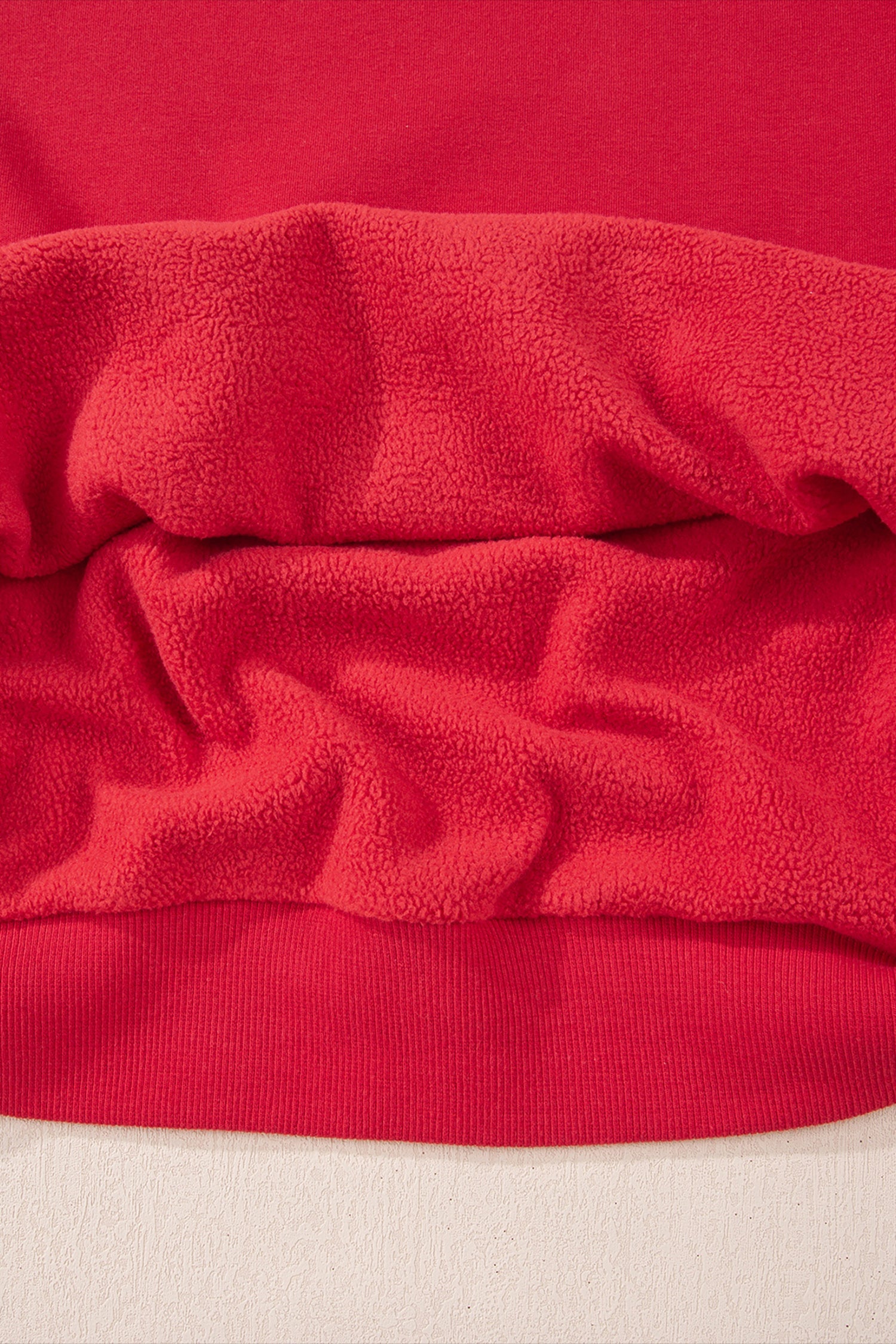 Solid Mock Neck Drop Shoulder Oversize Sweatshirt