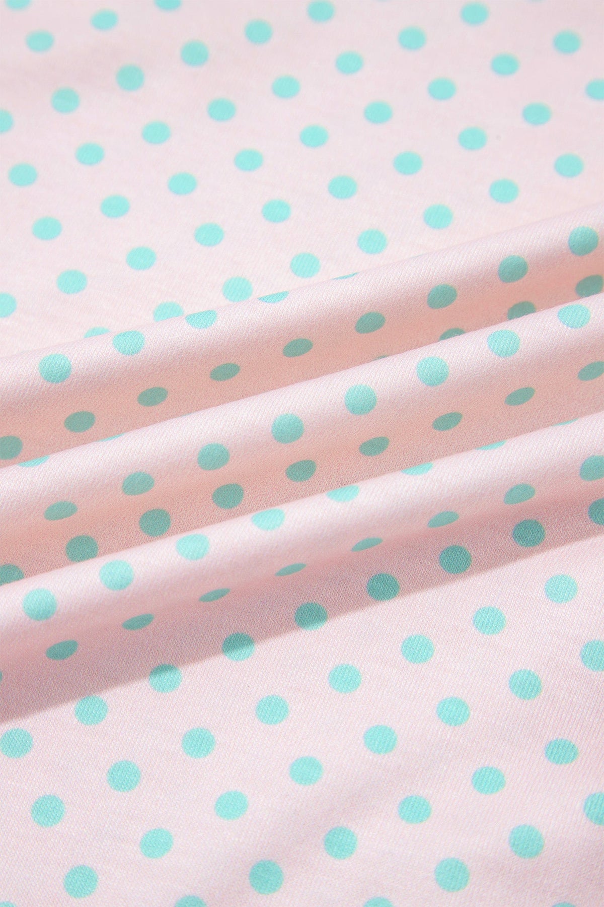 Stripe Polka Dot Patchwork Exposed Seam Polo Top