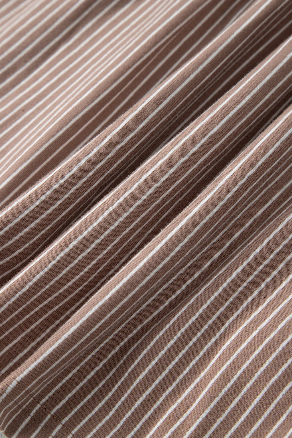 Stripe Buttoned V-Neck T-Shirt
