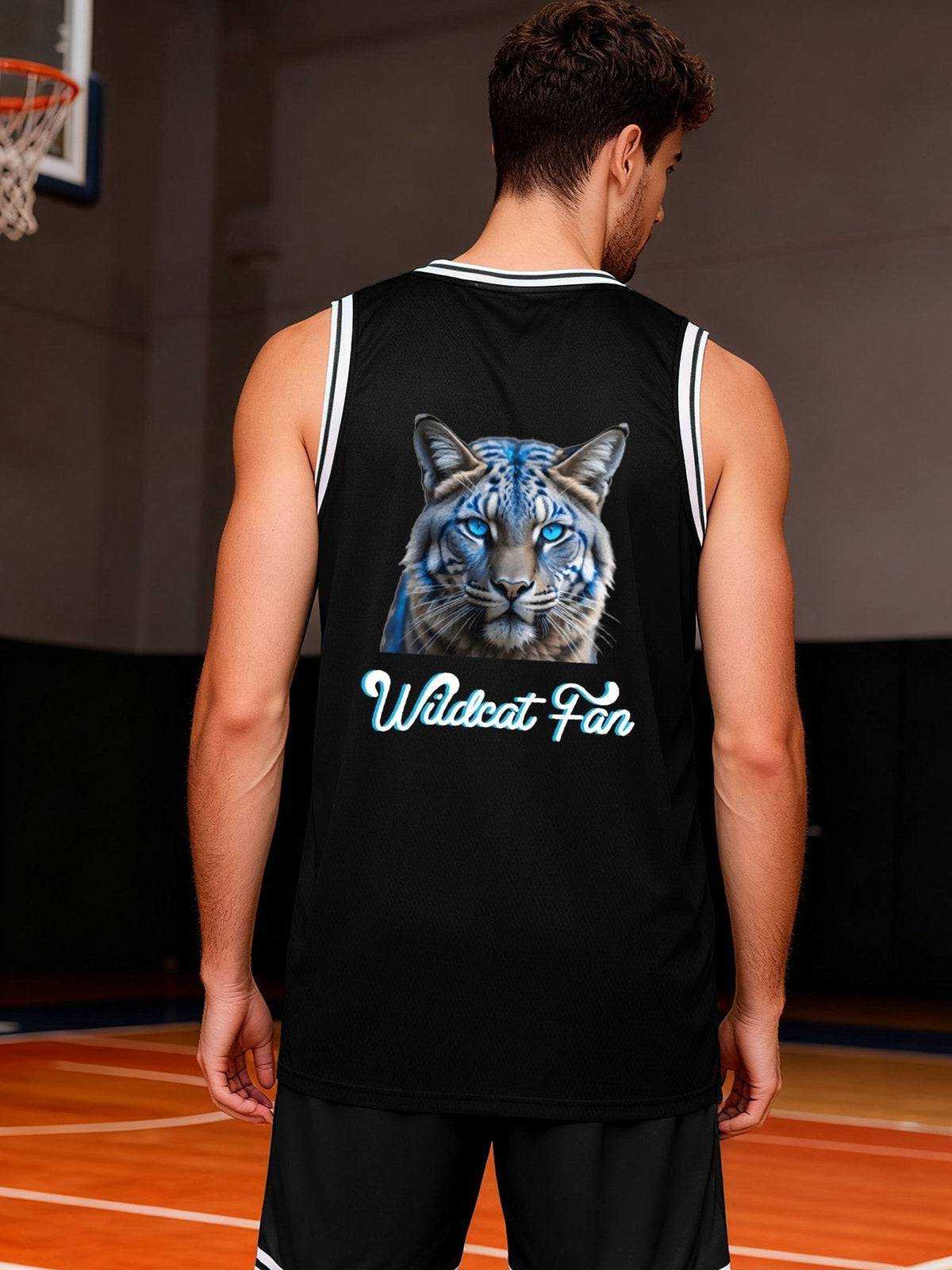 Wildcat Fan Adult Black Basketball Jersey | Ships From USA