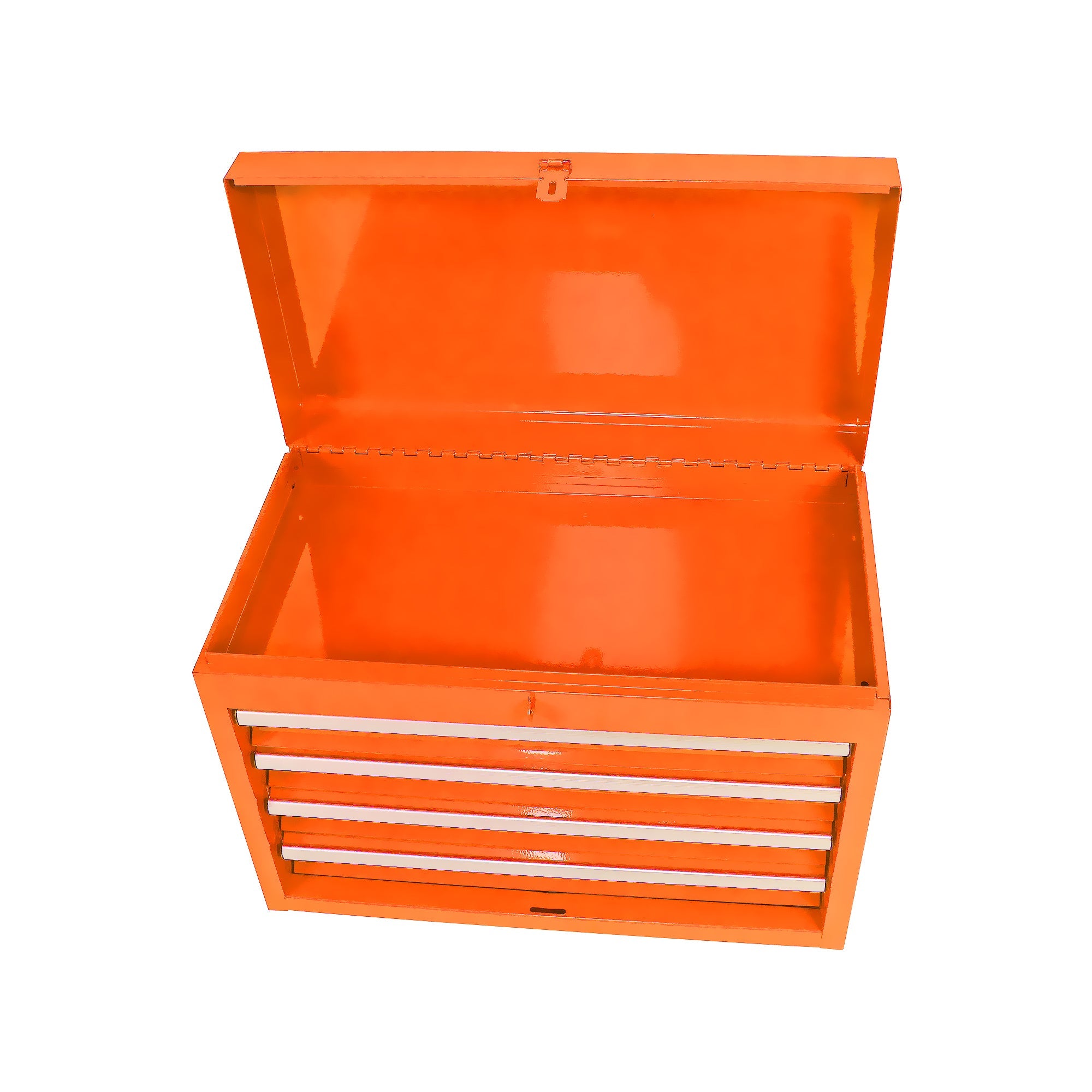 Rolling Tool Chest, 5-Drawer Tool Box Organizer w/Lockable Wheels & Sliding Drawers & Detachable Top & Adjustable Shelf, Tool Storage Cabinet for Garage Workshop(Orange)