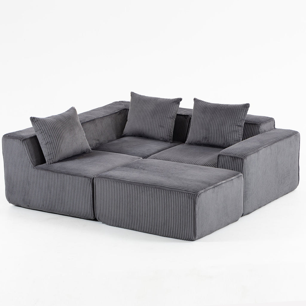 Multi person modular compression sofa that can be freely combined-33005-4