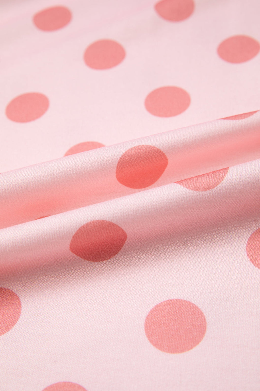 Colorblock Polka Dot Short Sleeve Tee