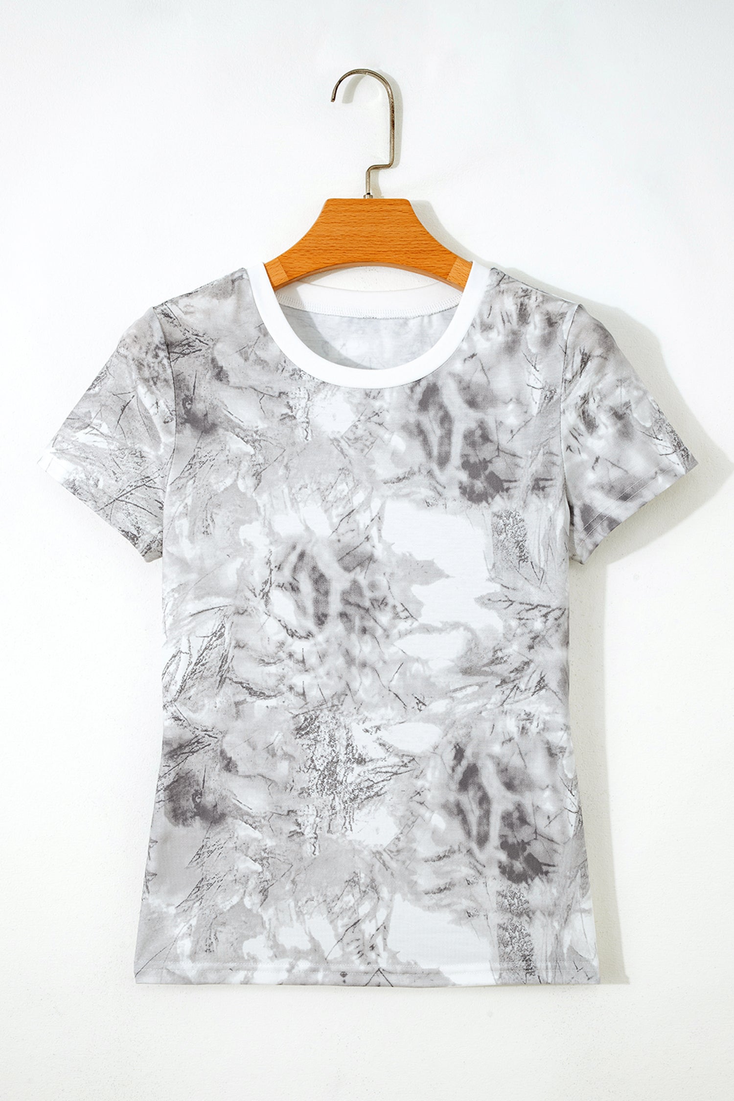 Camo Crew Neck Short Sleeve T-Shirt