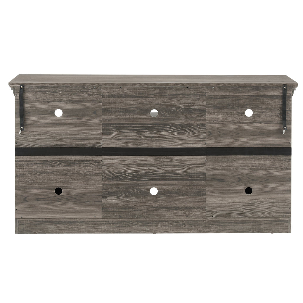 2 Doors Cabinet Farmhouse  Cabinet, Farmhouse TV Stand Barn Design,Modern Farmhouse TV Media Stand, Large Barn Inspired Home Entertainment Console,GREY, 60.23'W*15.35'D*31.7'H