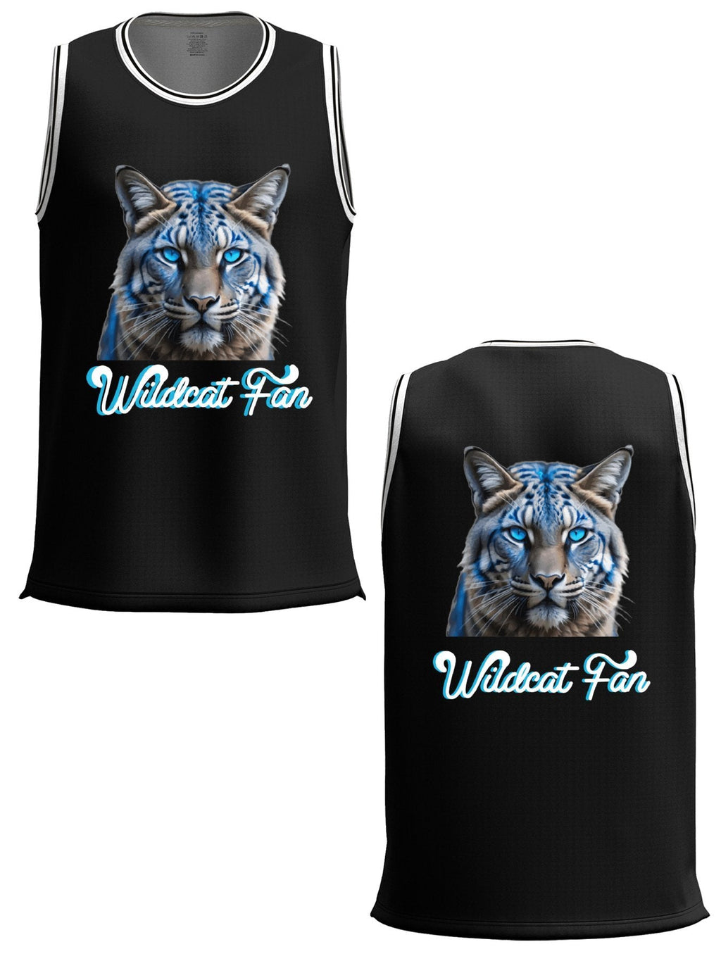 Wildcat Fan Adult Black Basketball Jersey | Ships From USA