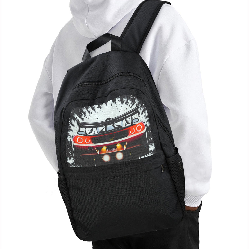 Race Car Winner Casual Backpack (Upper Part Printing) (Model 1753)