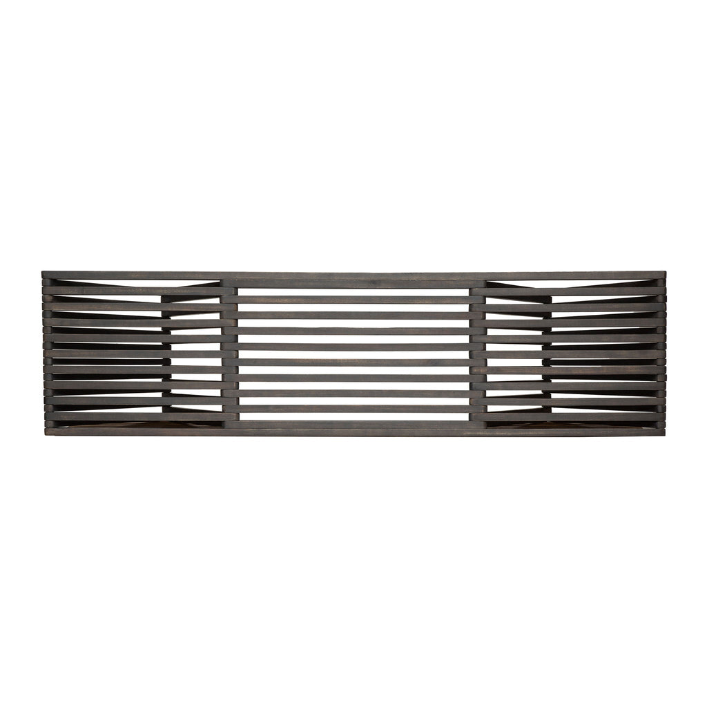 Gloaming - Outdoor Bench With Slat Design And Triangular Base