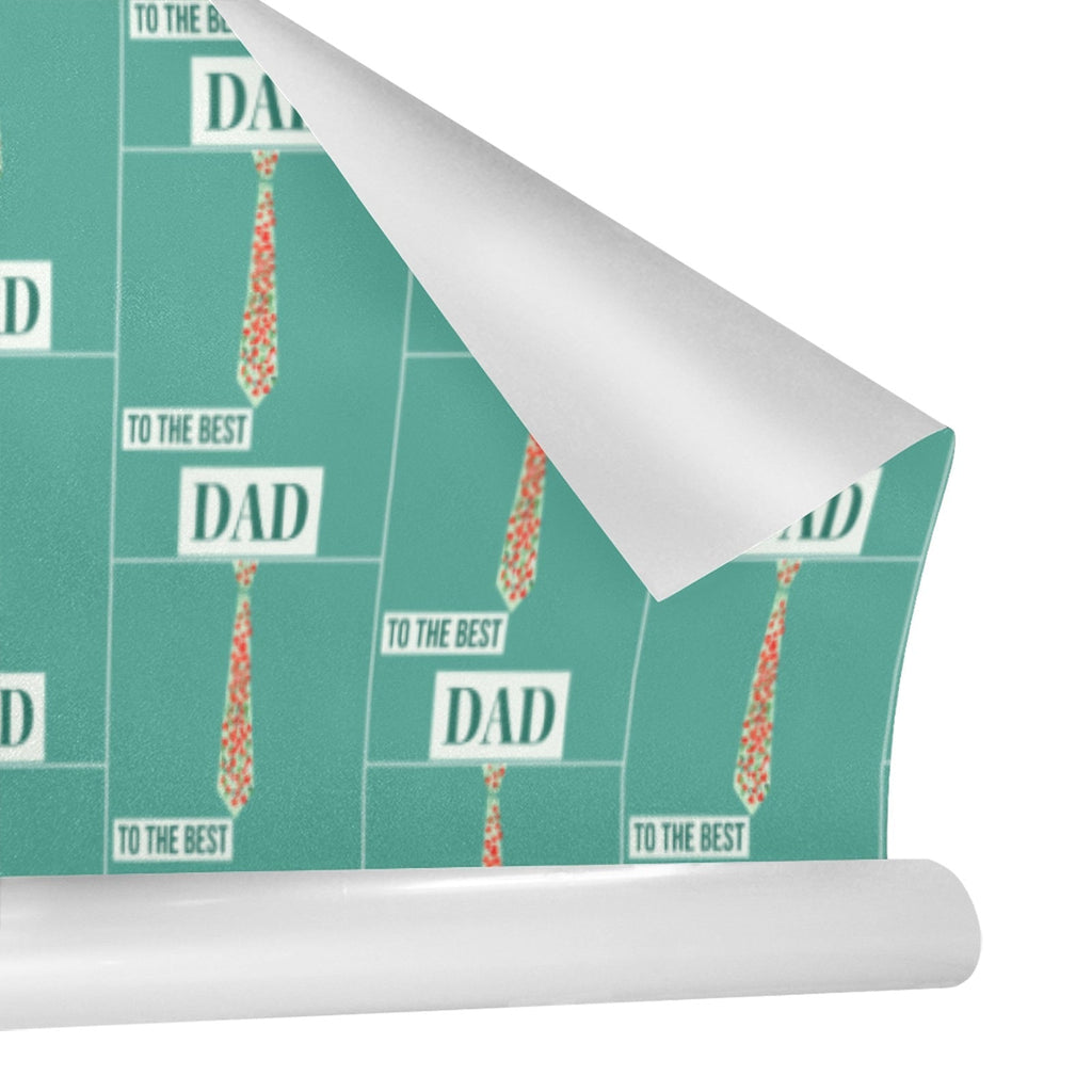 Best Dad Ever Polka Dots Gift Wrapping Paper - 58"x 23" (Made in USA)