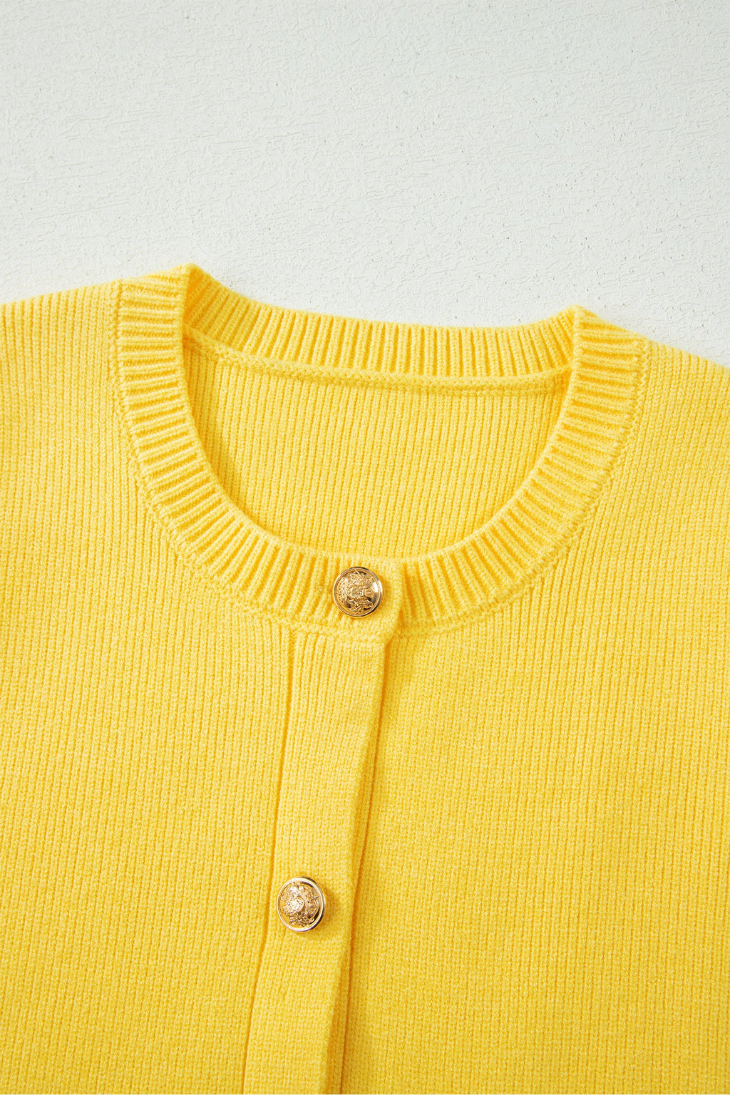 Solid Knit Sleeveless Button Front Pocketed Sweater