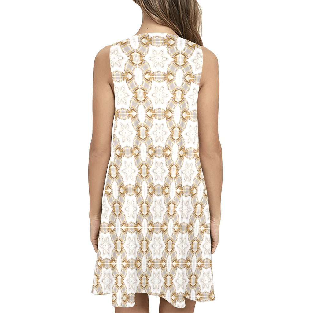 Raised on Dirt Roads & Jesus Sleeveless A-Line Short Pocket Dress