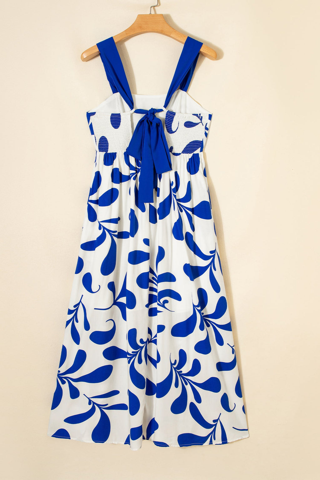 Floral Crisscross Tie-Back Sleeveless Maxi Dress