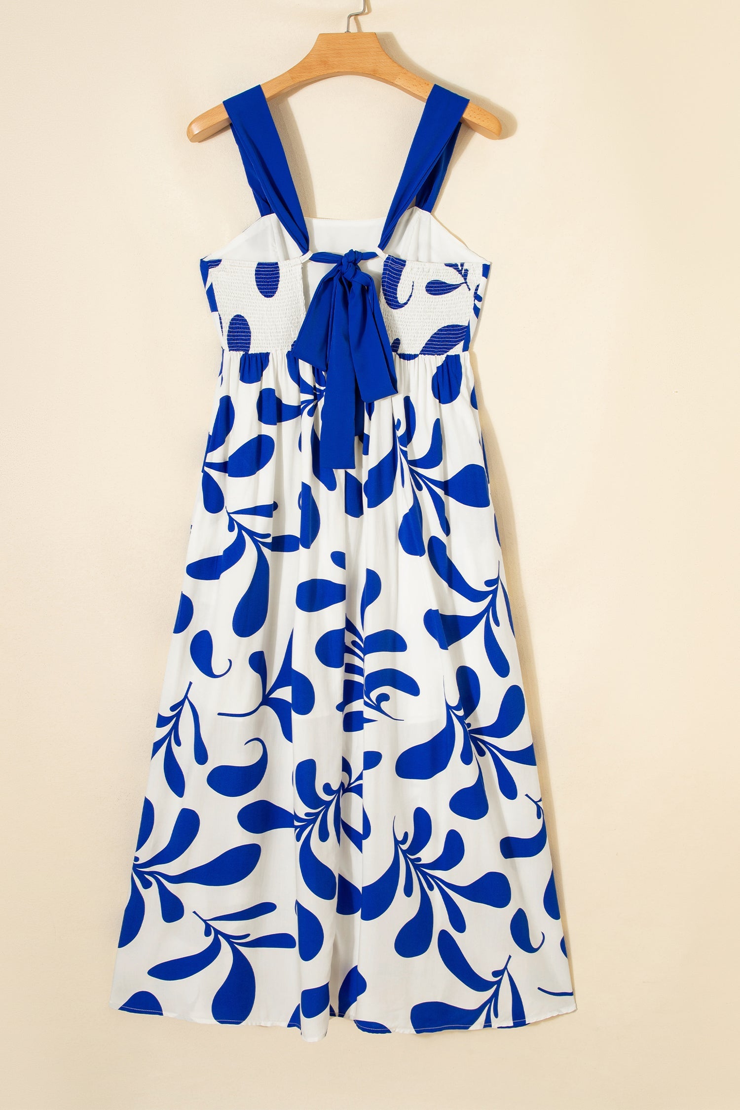 Floral Crisscross Tie-Back Sleeveless Maxi Dress