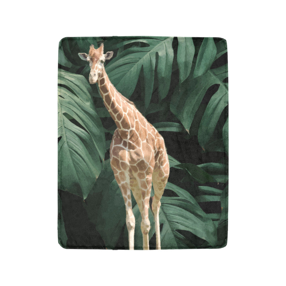 Tall Giraffe Ultra-Soft Micro Fleece Blanket 40" x 50" (Made in USA)