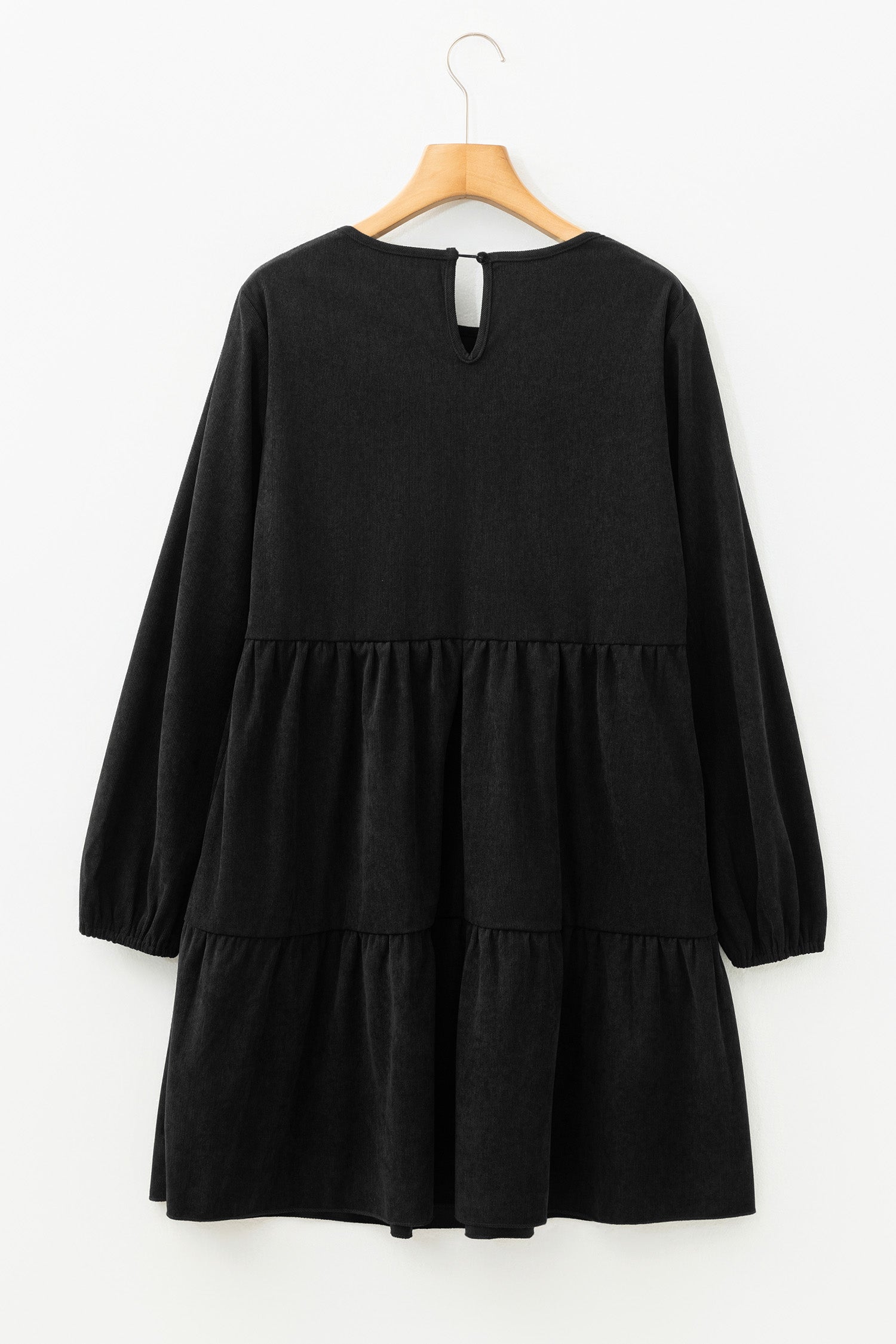 Lantern Sleeve Tiered Mini Dress