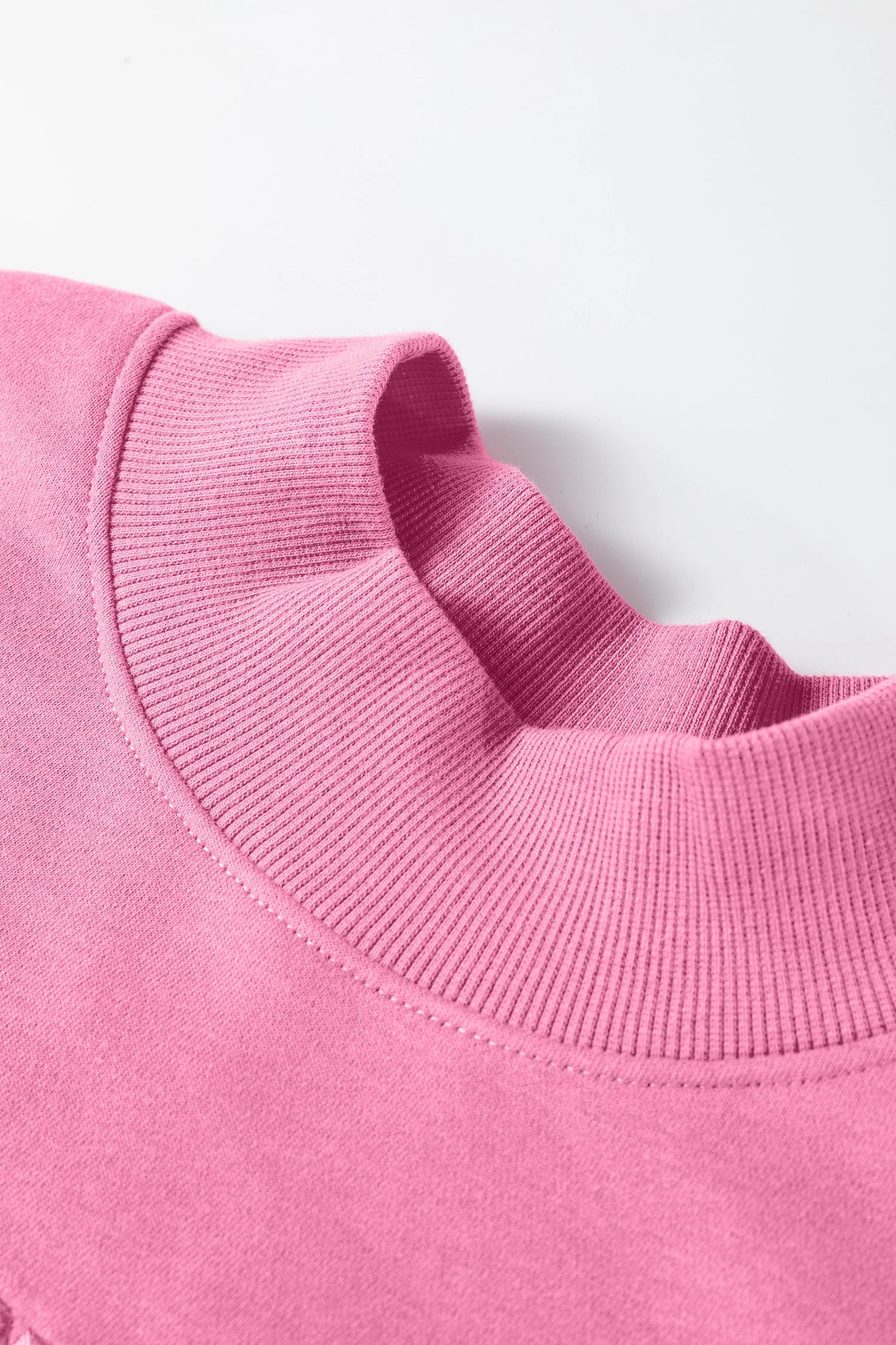 Solid Oversize Mock Neck Sweatshirt