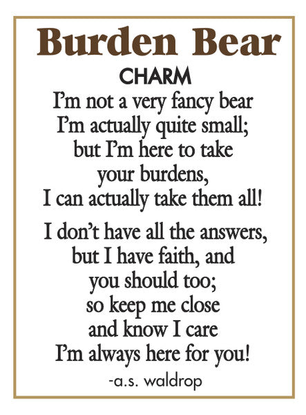 Burden Bear Charm