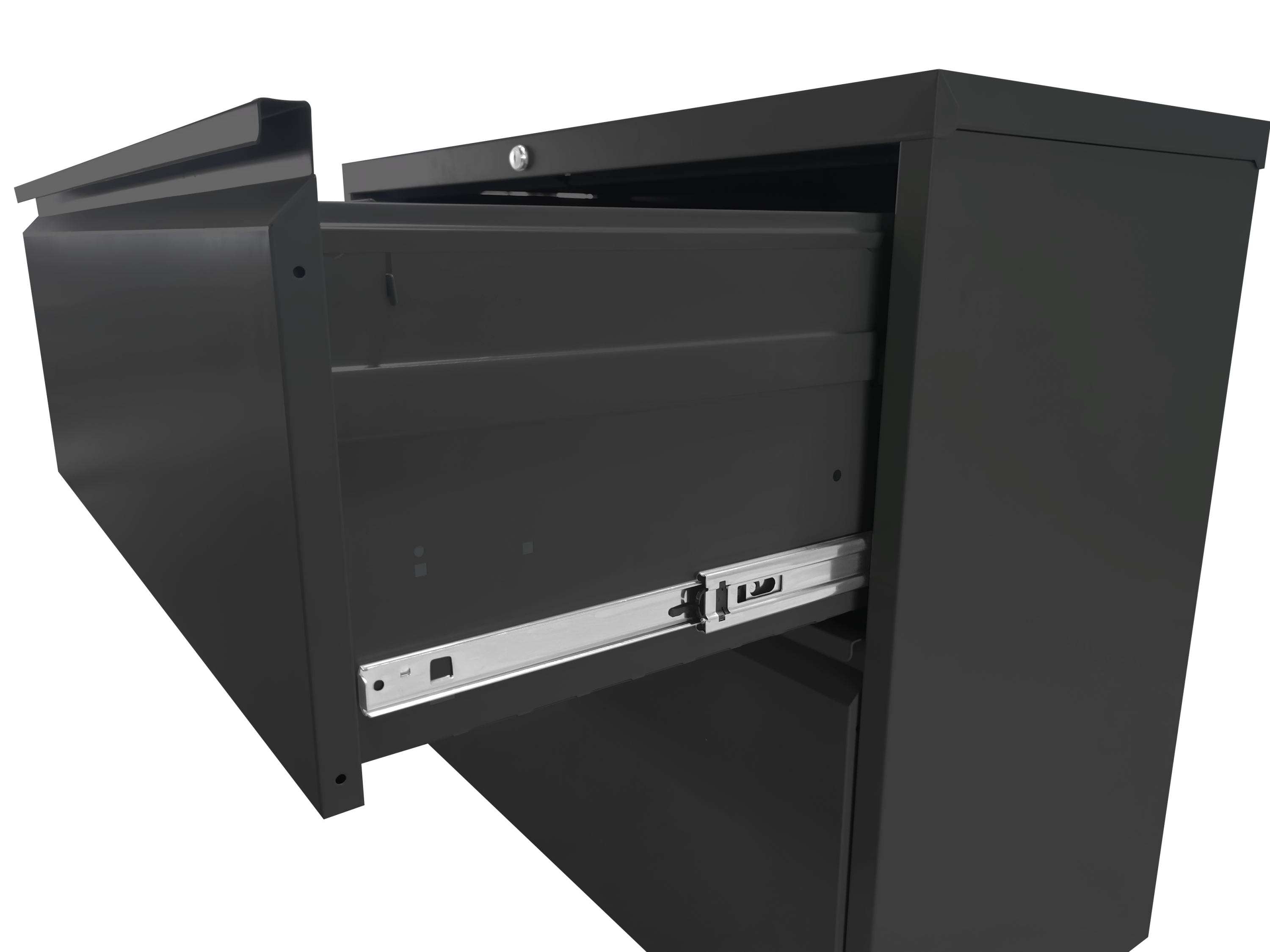 2 Drawer Lateral File Cabinet with Lock – Heavy-Duty Metal Filing Cabinet for Home Office, Space-Saving Wide Storage for Letter/Legal/A4/F4, Silent Full-Extension Slides, Easy-Assembly