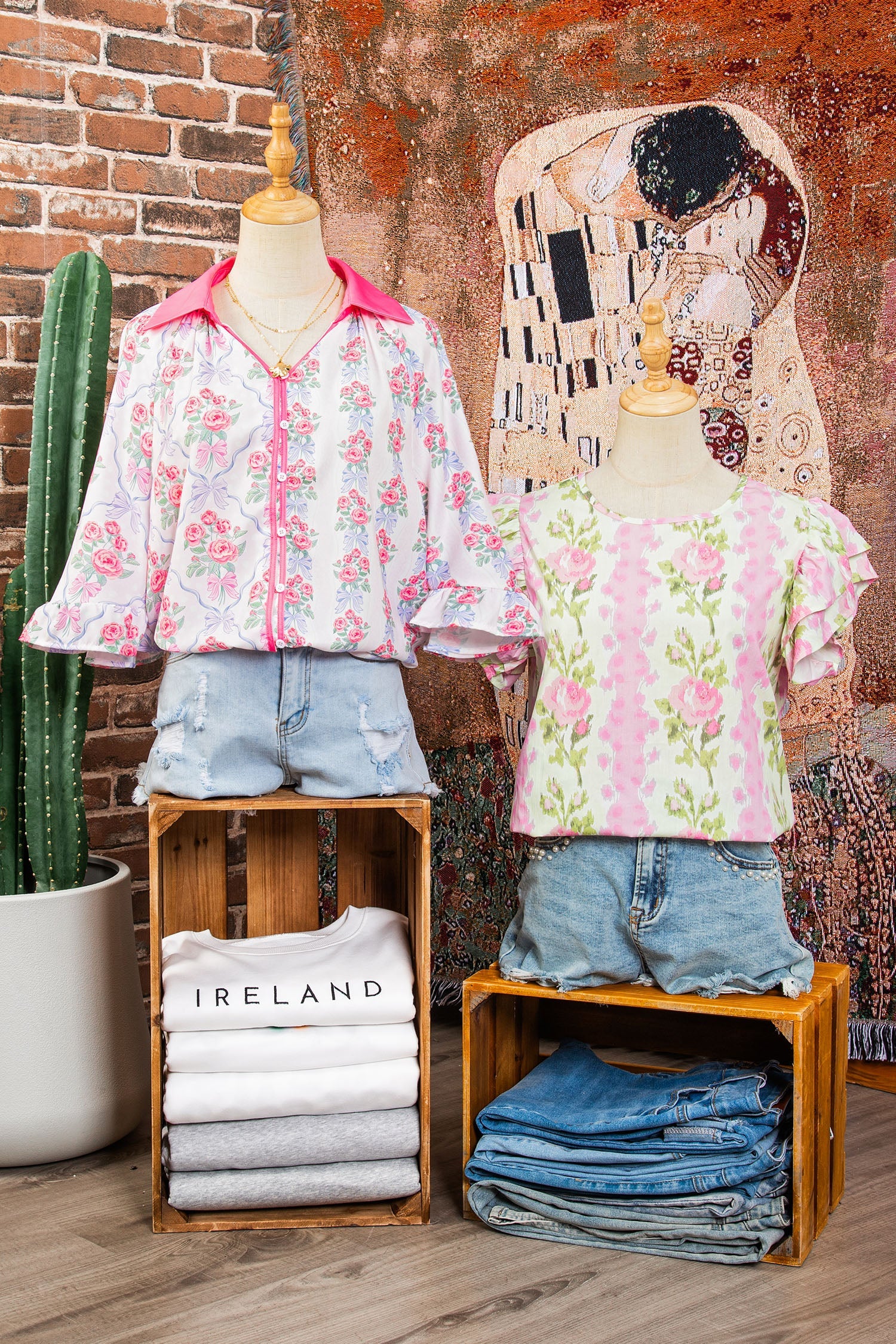 Floral Ruffle Short Sleeve Top