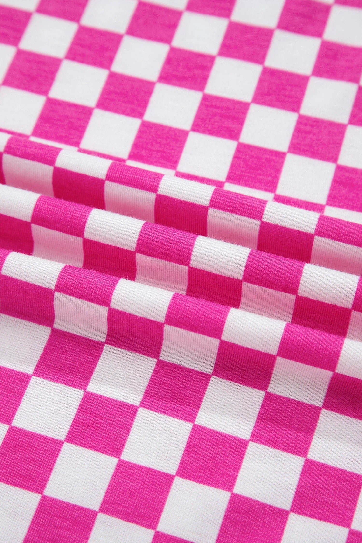 Checker Short Sleeve Tee & Pants Lounge Set