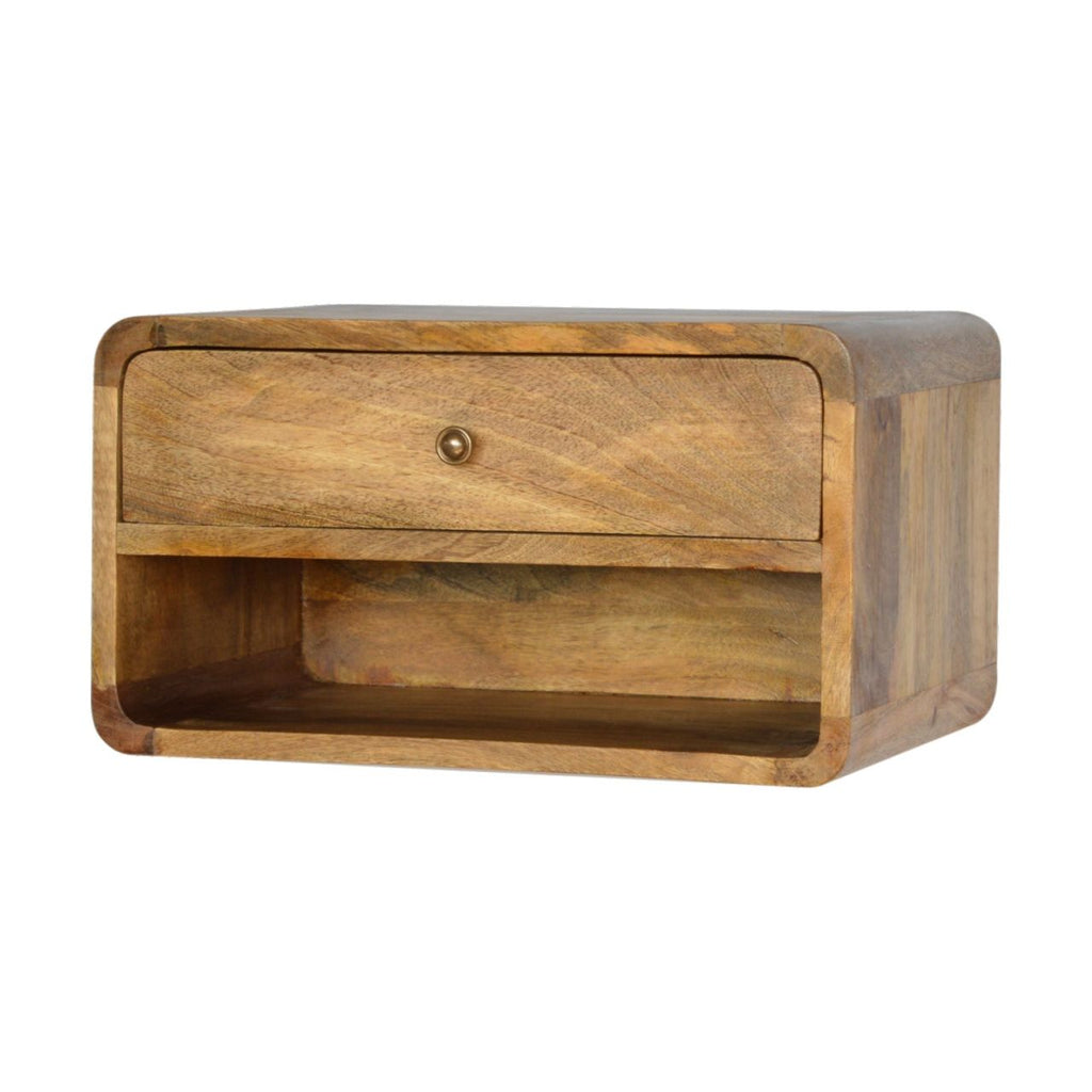 Curve Upper Slot Floating Nightstand