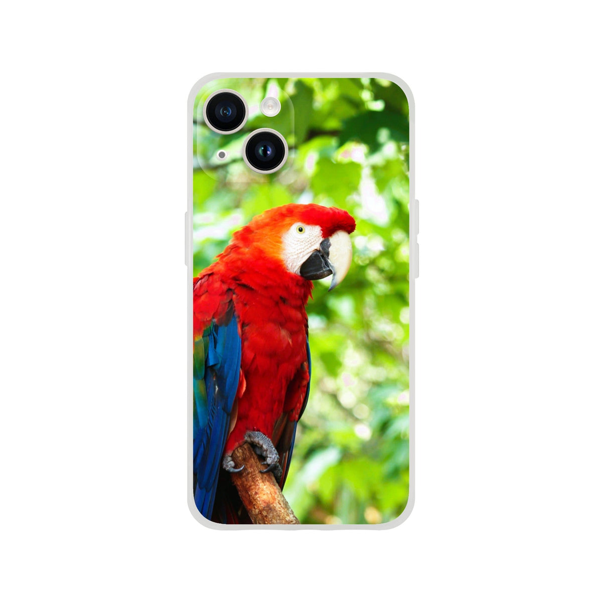 Scarlett Macaw iPhone Flexi case