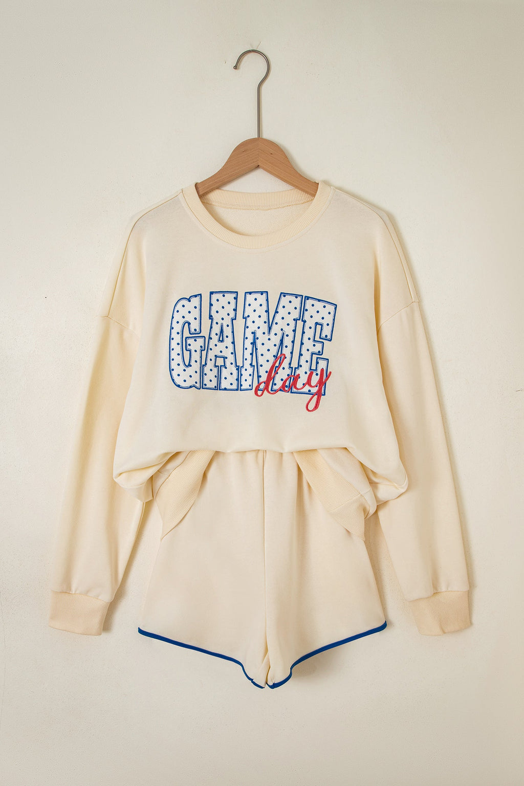 Game Day Crew Neck Sweatshirt & Shorts Set