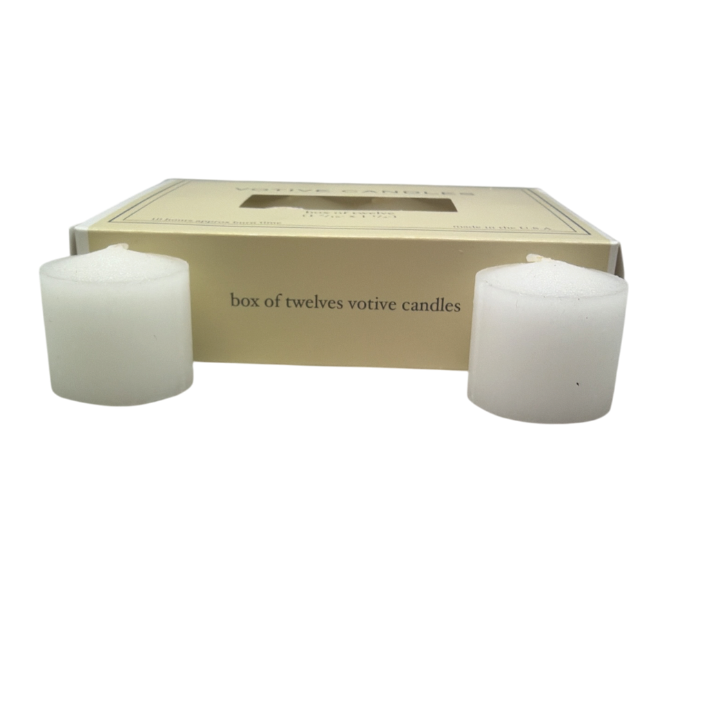 Votive Candles - White - Box 12