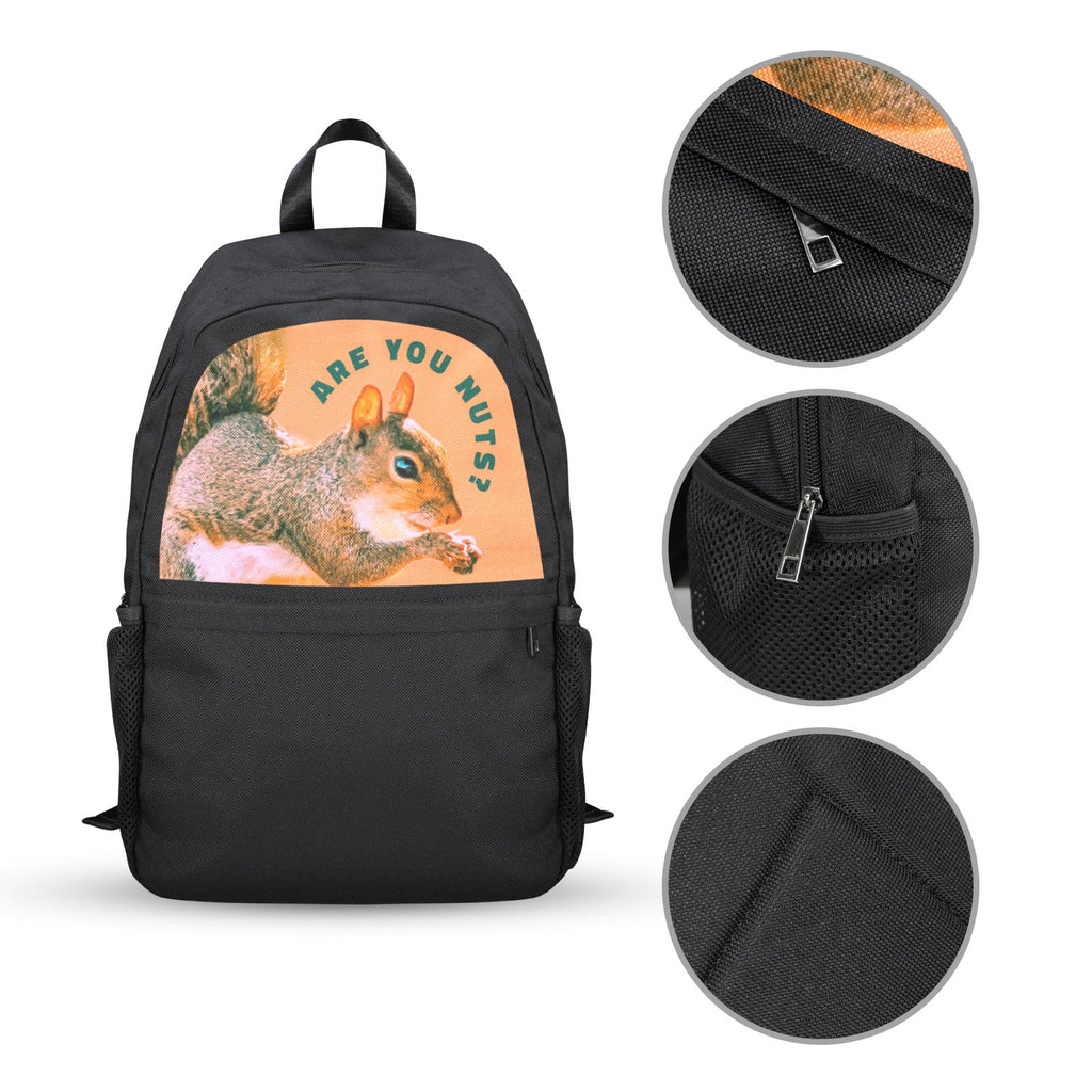 Are you nuts? Casual Backpack | Upper Part Printing