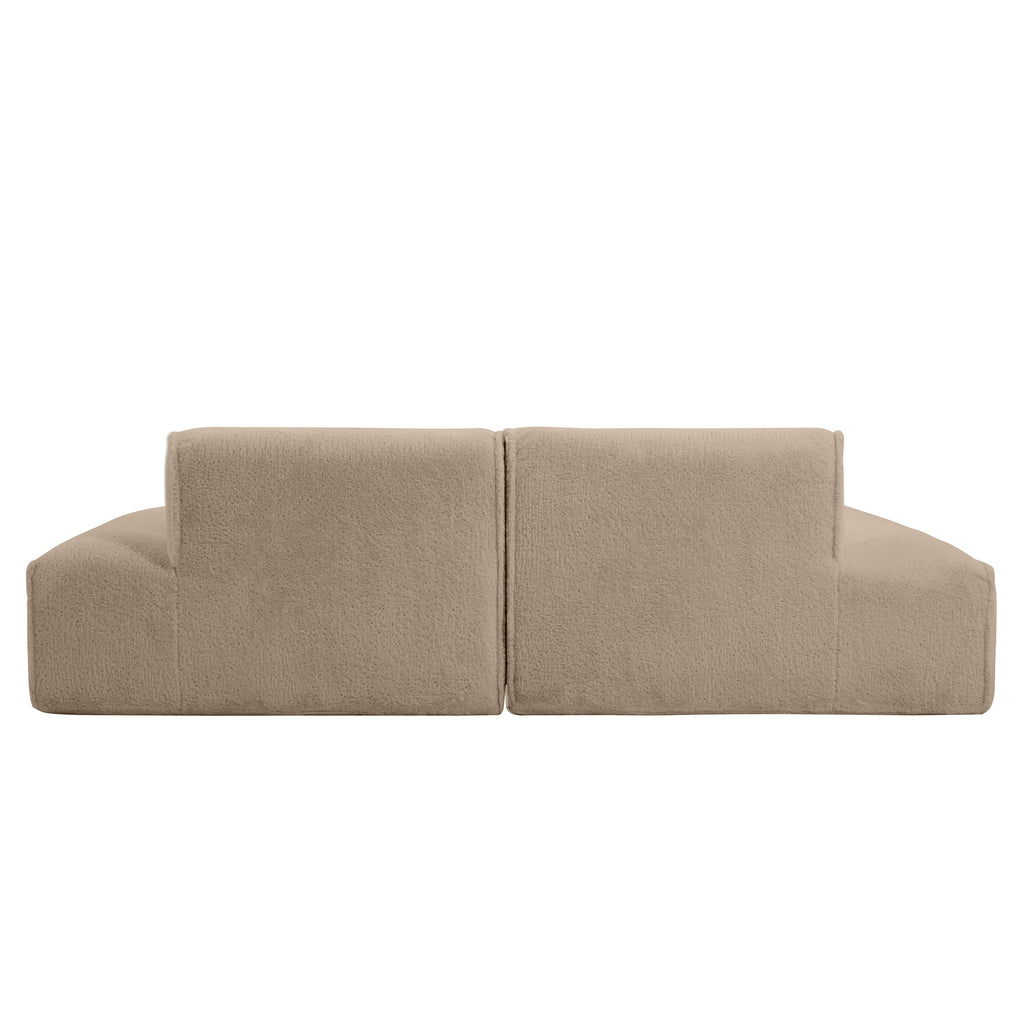 [VIDEO+NEW]90.0'Oversized Modular Sectional Sofa,Fully Compressed,Spacious Foam-Filled Sofa Bed for Living Room,elderly - friendly design,2 PC Free Combination,No Assembly Required,3 Colors