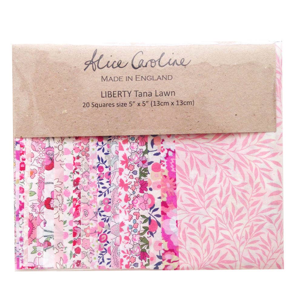 Liberty Tana Lawn® 5” Patchwork Square Kit – Pack of 20 Assorted Fabrics