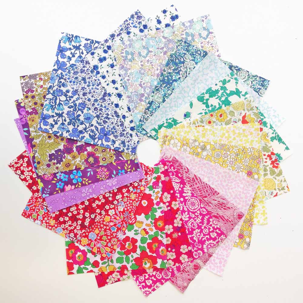 Liberty Tana Lawn® 5” Patchwork Square Kit – Pack of 20 Assorted Fabrics