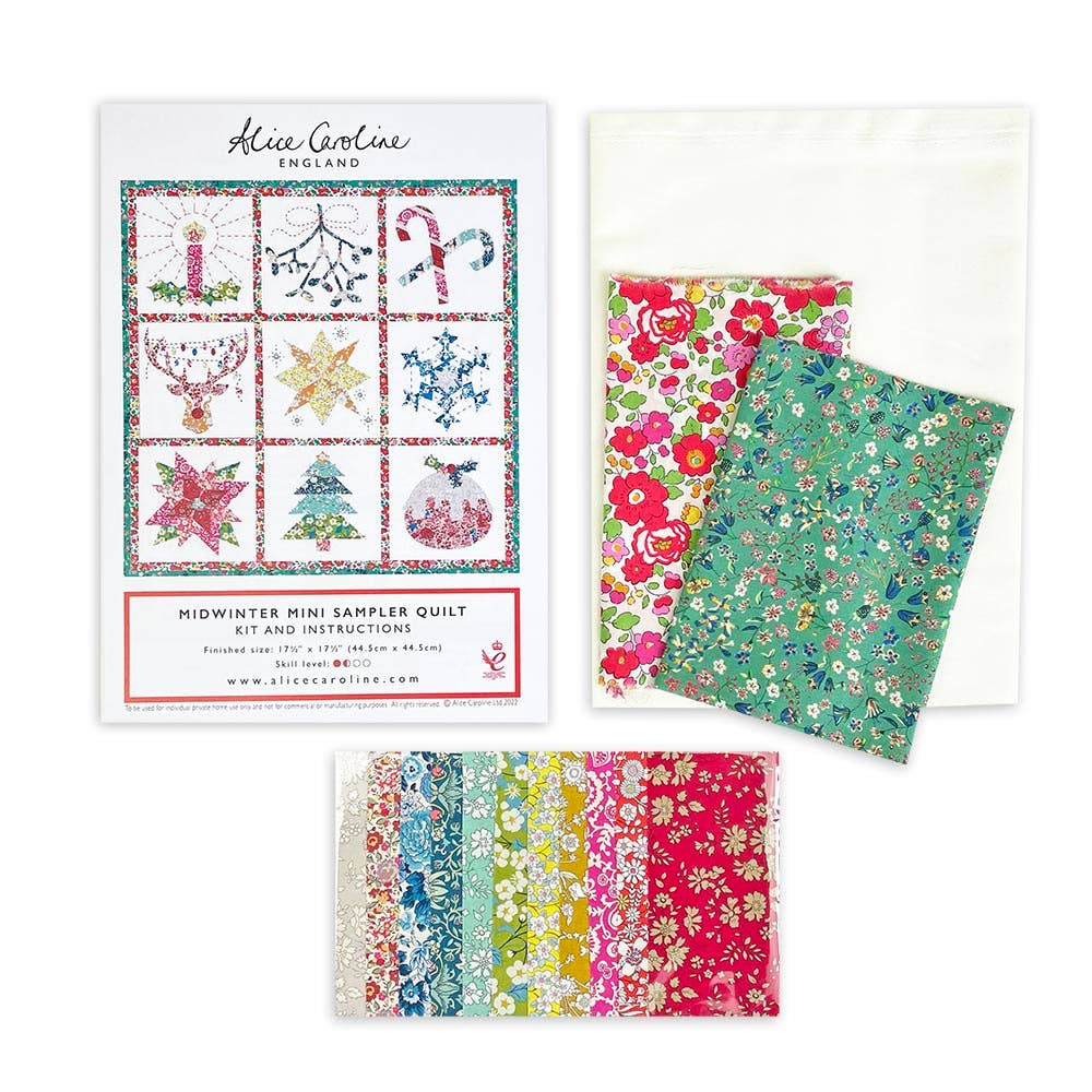 Liberty Tana Lawn® Mini Christmas Quilt Kit – Hand &amp; Machine Sewing Project
