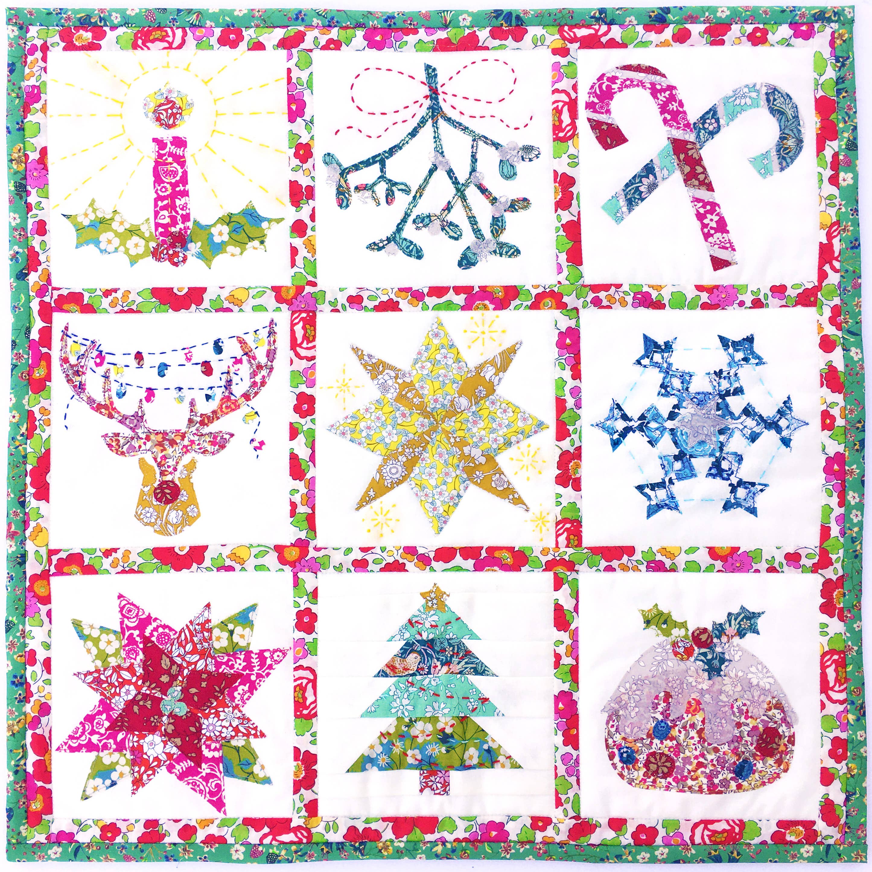 Liberty Tana Lawn® Mini Christmas Quilt Kit – Hand &amp; Machine Sewing Project
