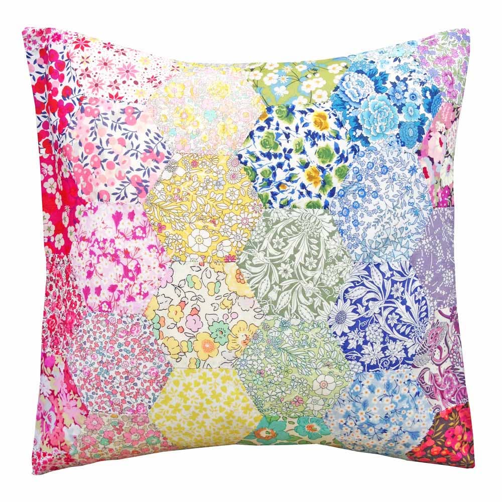 Liberty Tana Lawn® Patchwork Cushion Kit – English Paper Piecing (EPP) Beginner Project