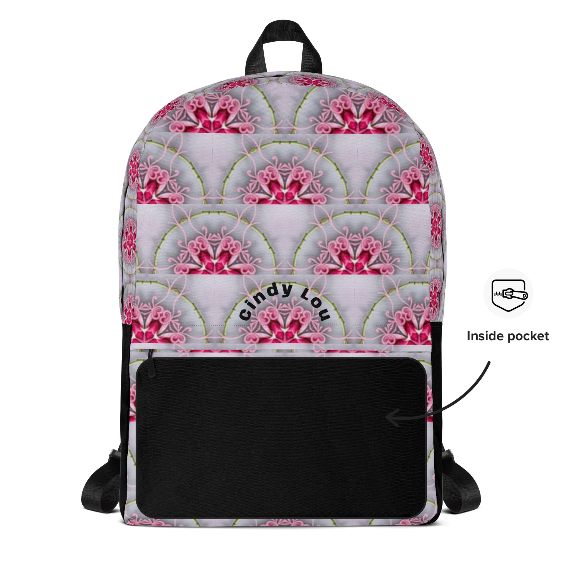Hot Pink Fans Medium Size Backpack with Personalization