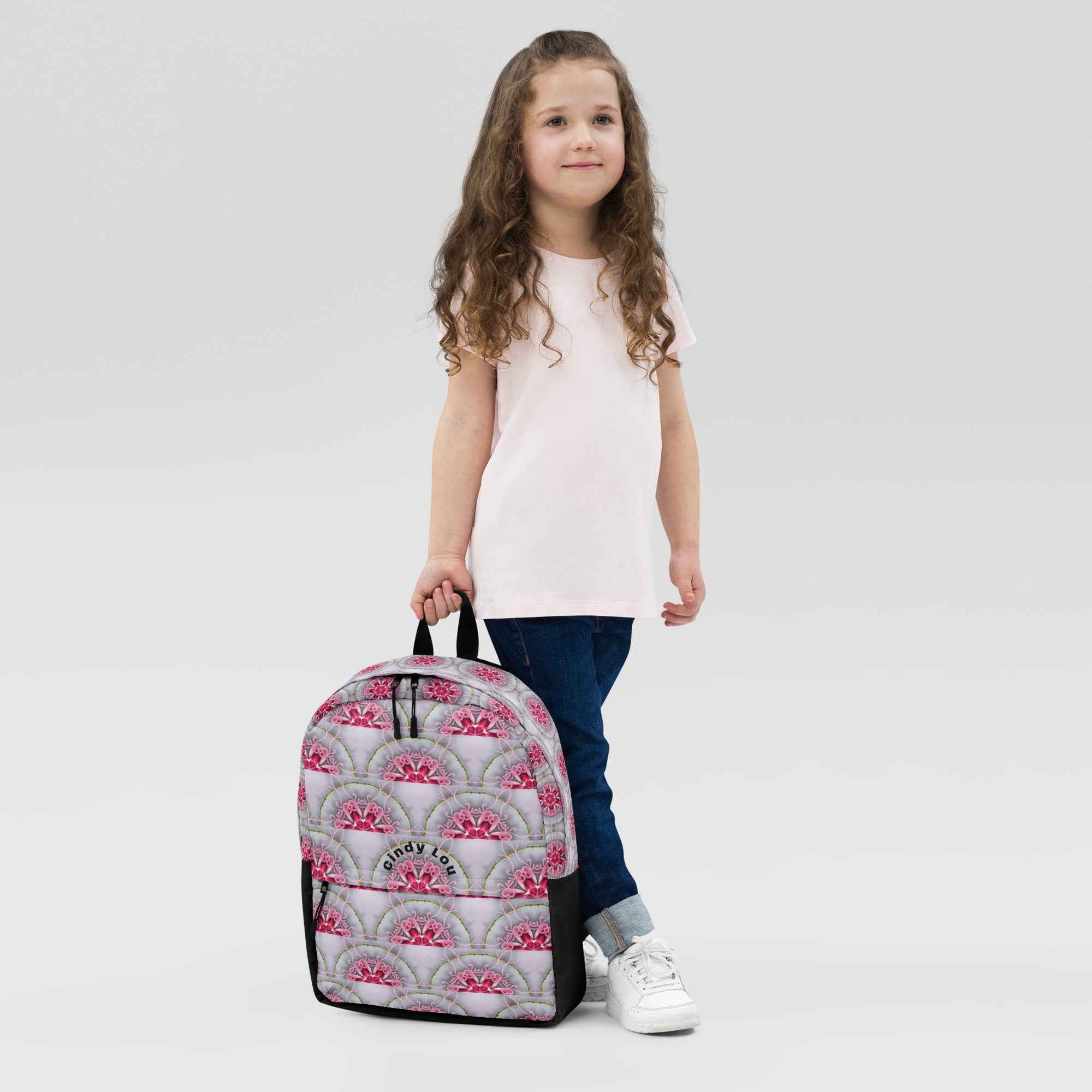 Hot Pink Fans Medium Size Backpack with Personalization