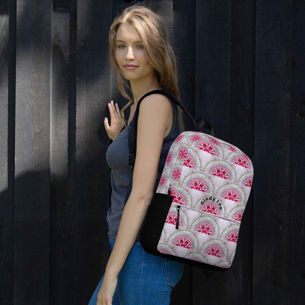 Hot Pink Fans Medium Size Backpack with Personalization