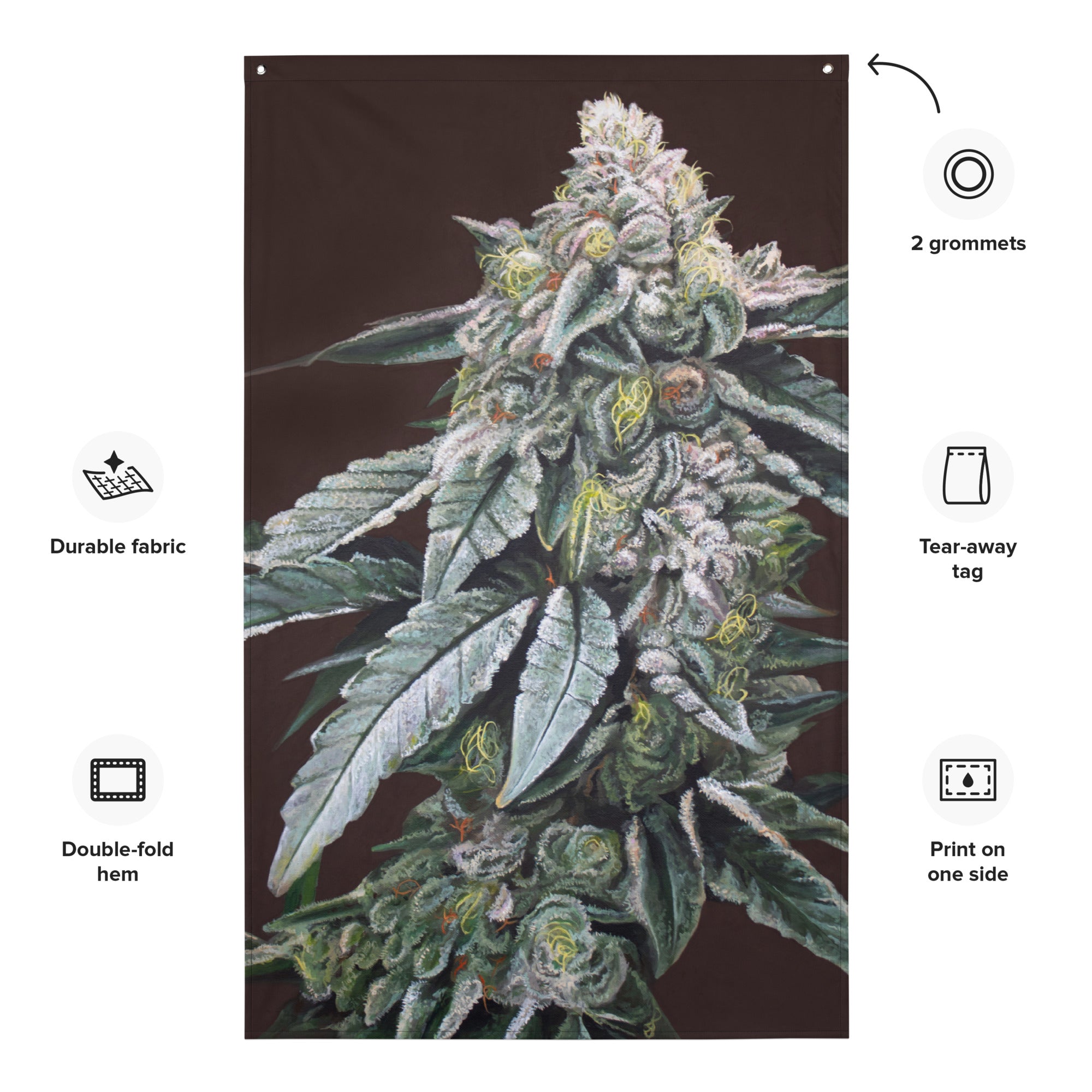 Boston Cream Pie Cannabis Flag