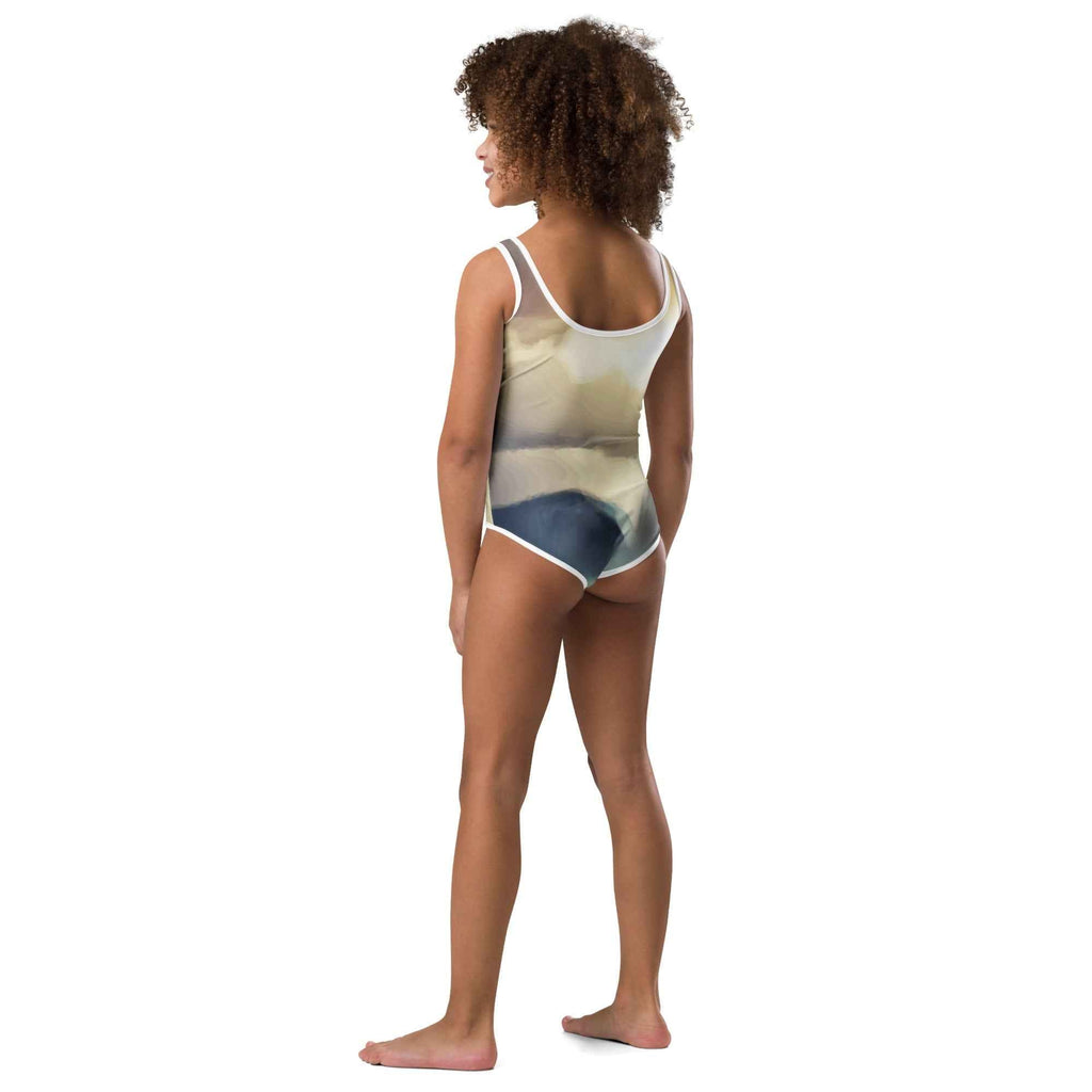 Wild Black Horse All-Over Print Kid's Swimsuit